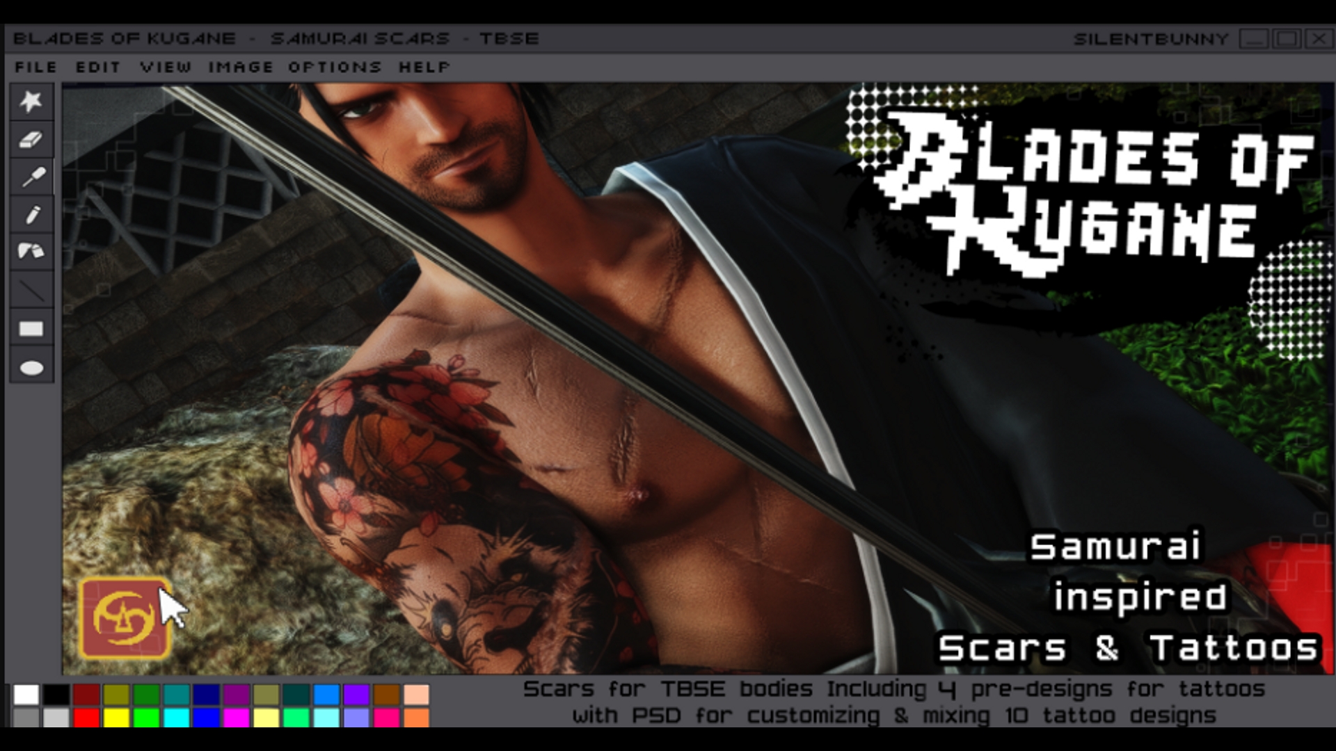 Blades of Kugane TBSE - Samurai Class inspired body scars + Tattoos