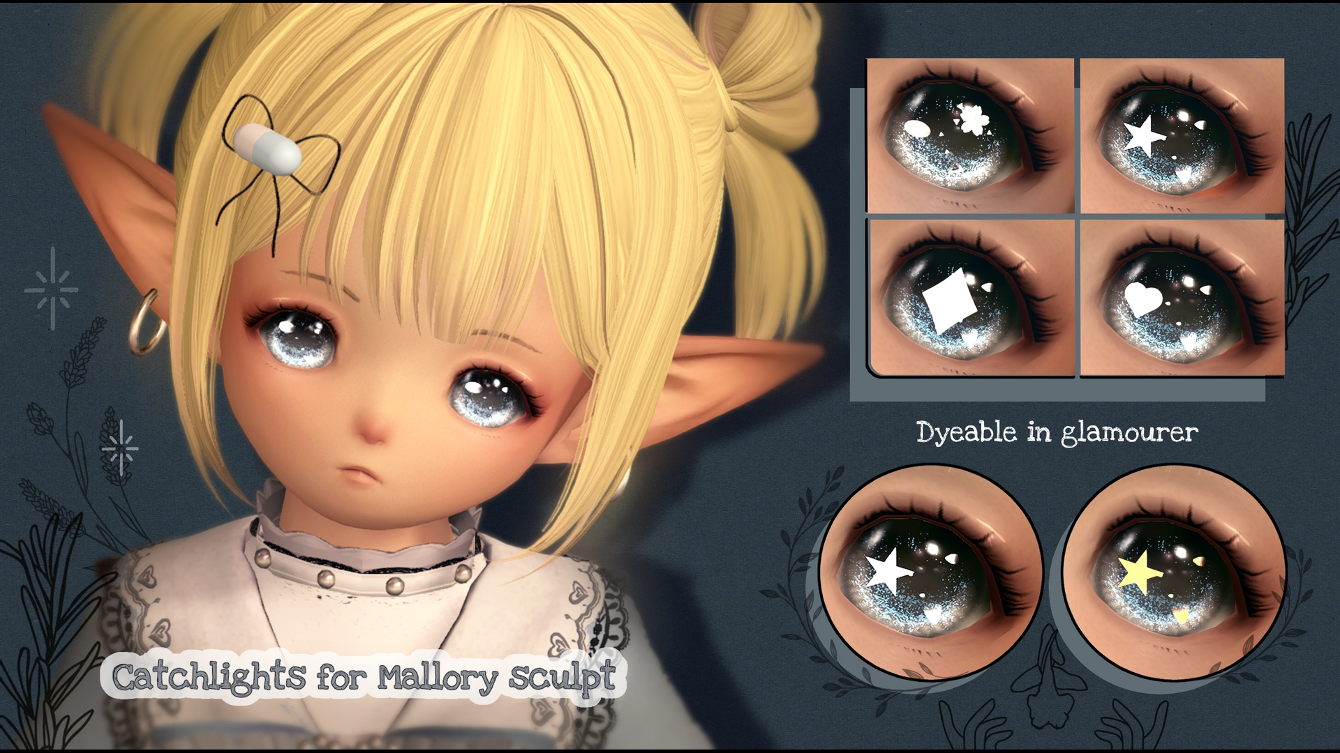 Cartoony Catchlights for Mallory sculpt