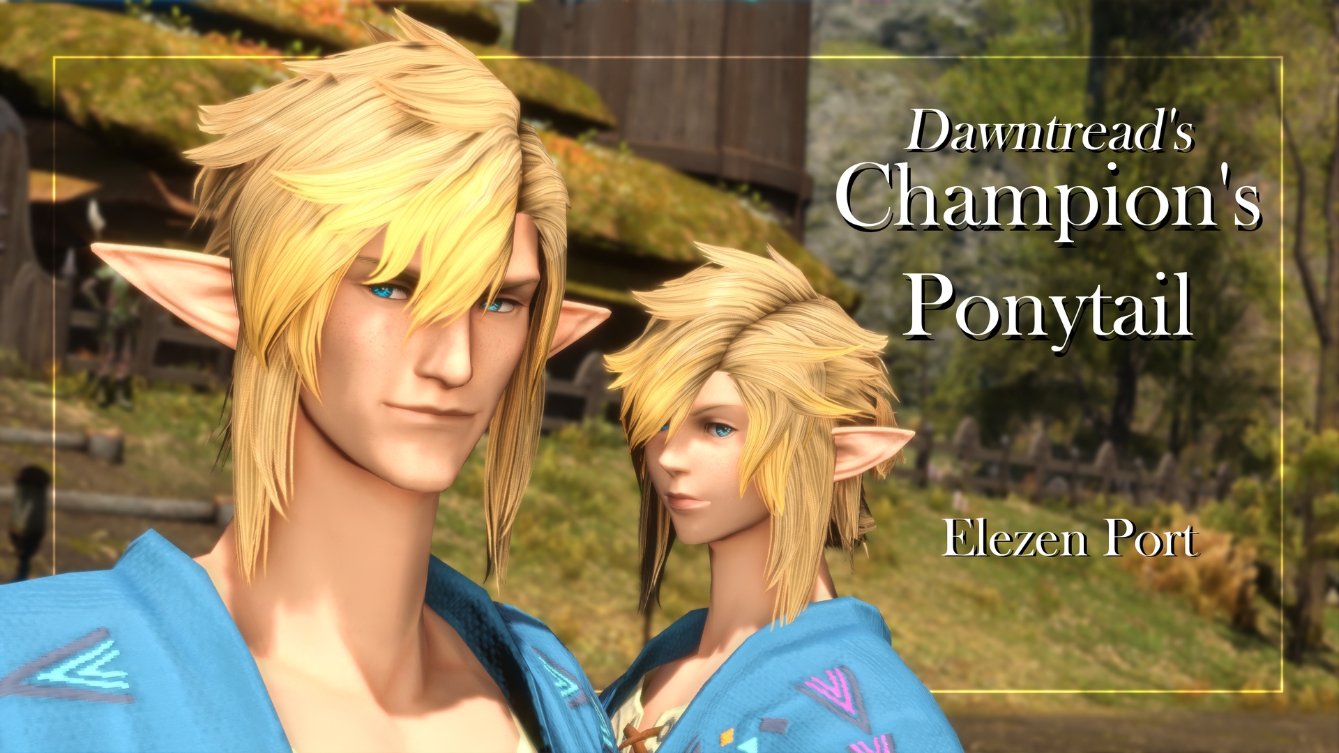 The Champion's Ponytail for Unisex Elezen