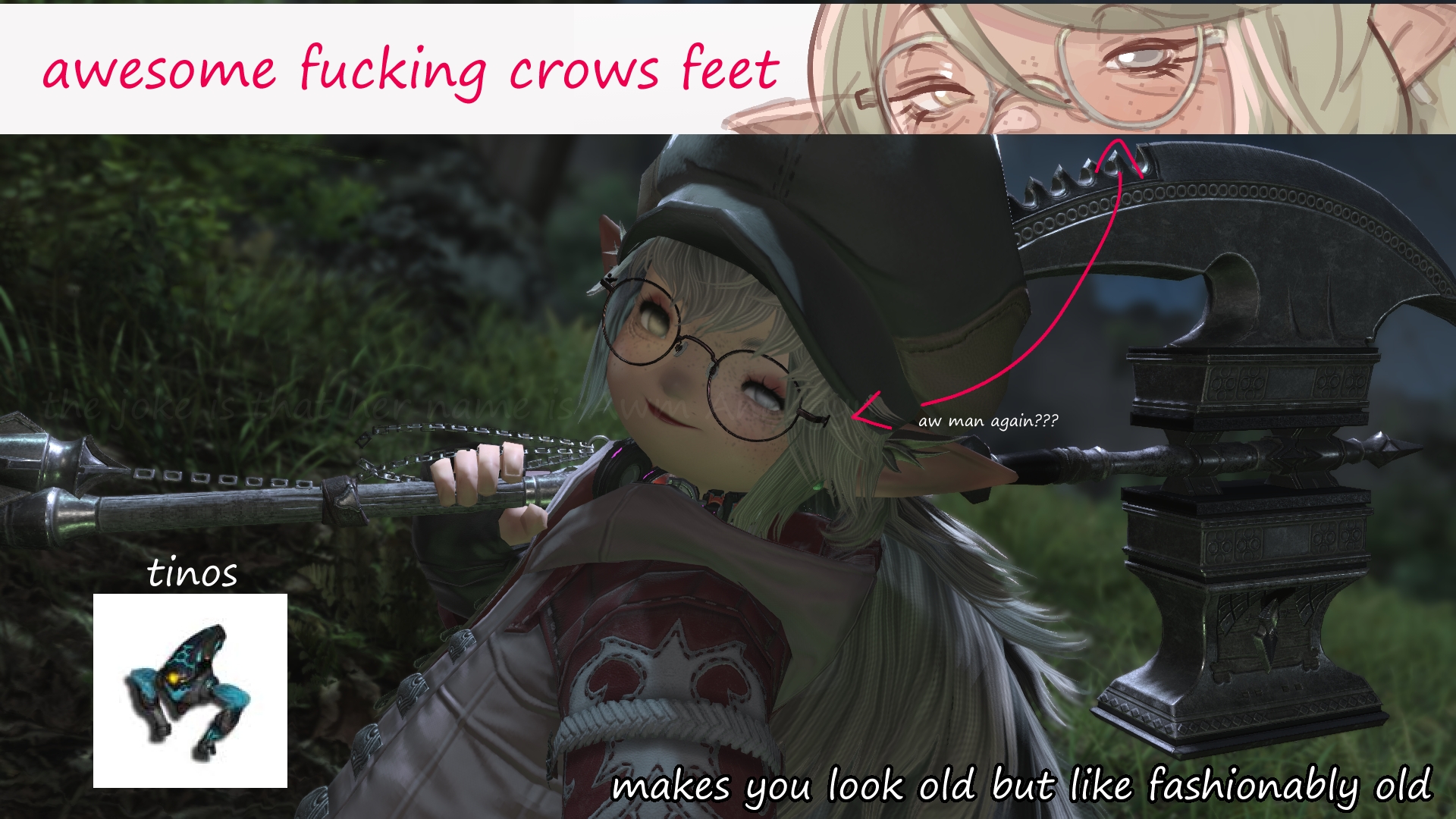 Crow's Feet for Lalafellin Individuals