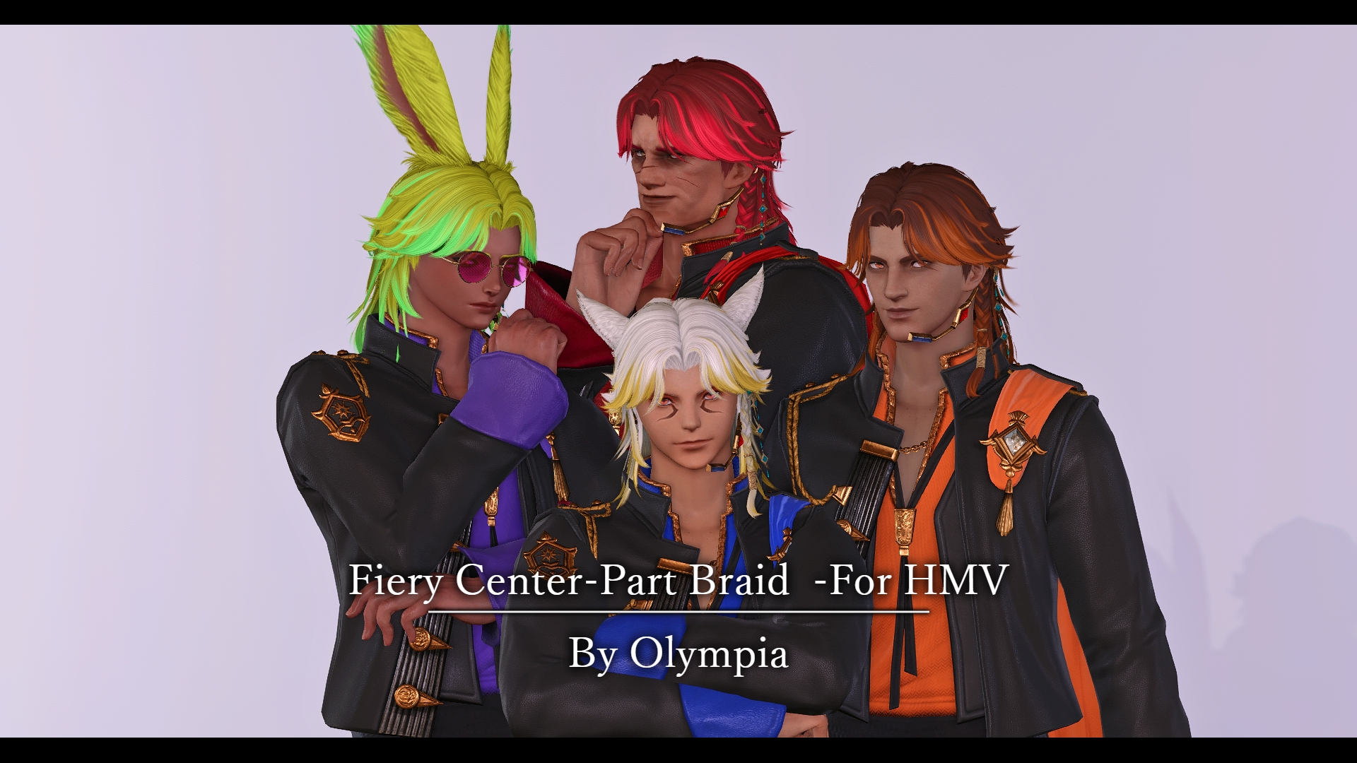 Fiery Center-Part Braid