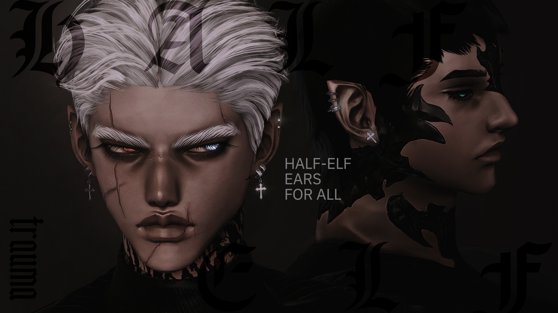 ♰𝖗𝖆𝖚𝖒𝖆 | Half Elf Ears For ALL ✅DT