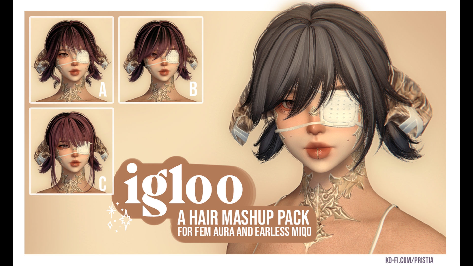 igloo - a hair mashup pack
