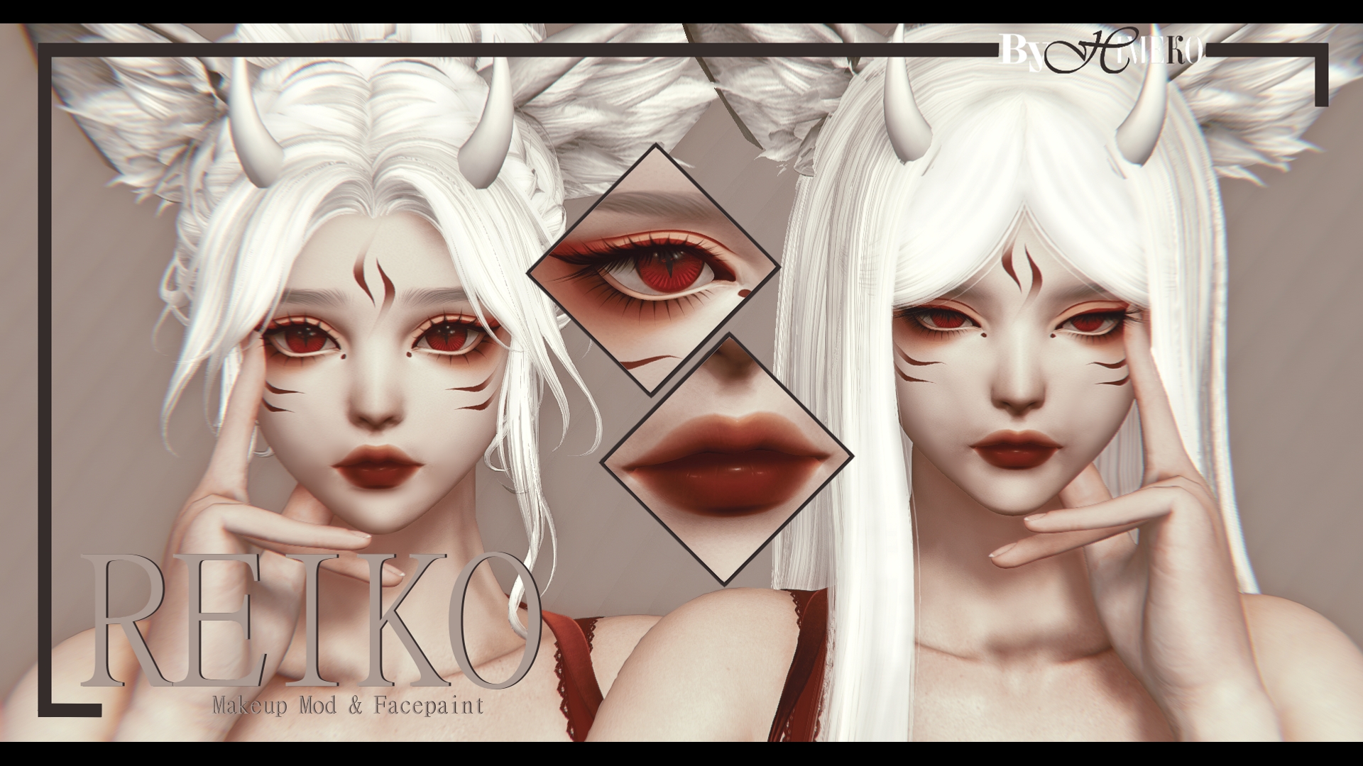 Reiko - All female Faces - Makeup & Facepaint