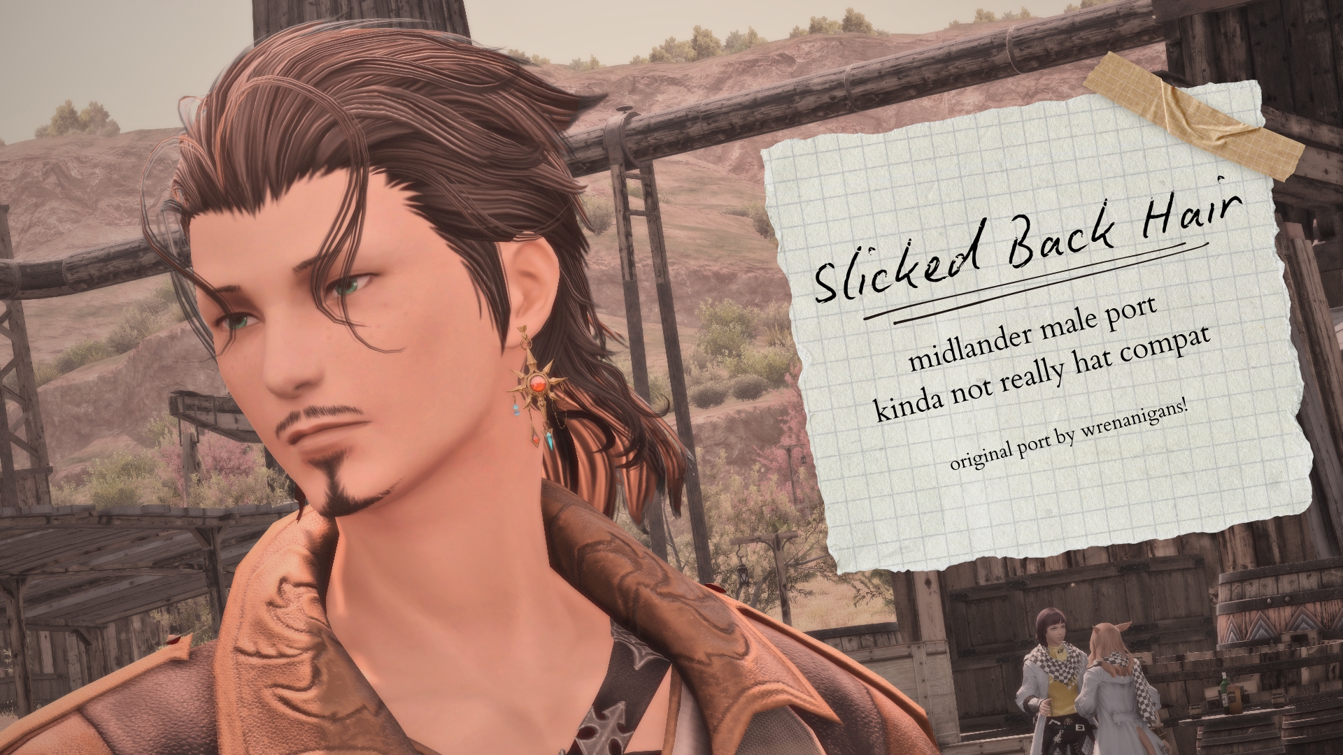 Slicked Back Hair - Midlander Male Port