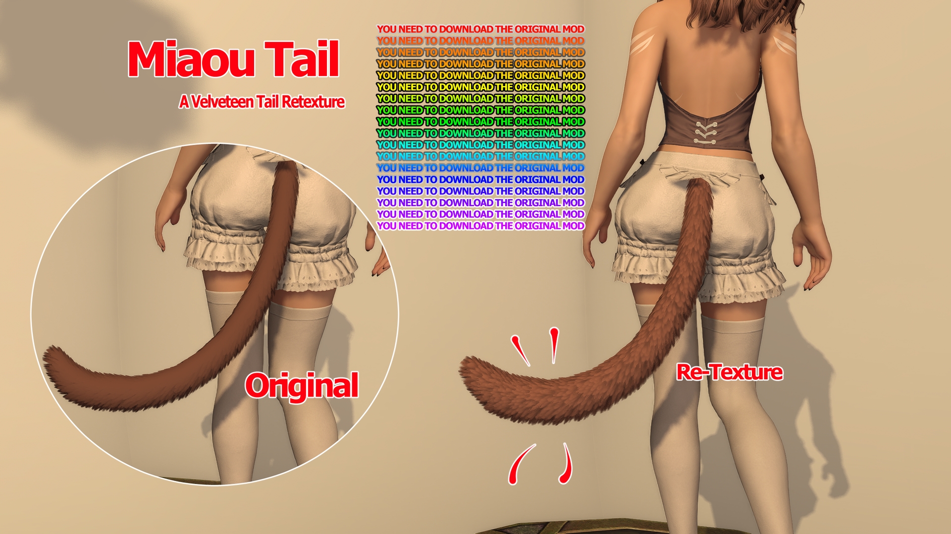 Velveteen Tail ReTexture - Miaou Tail