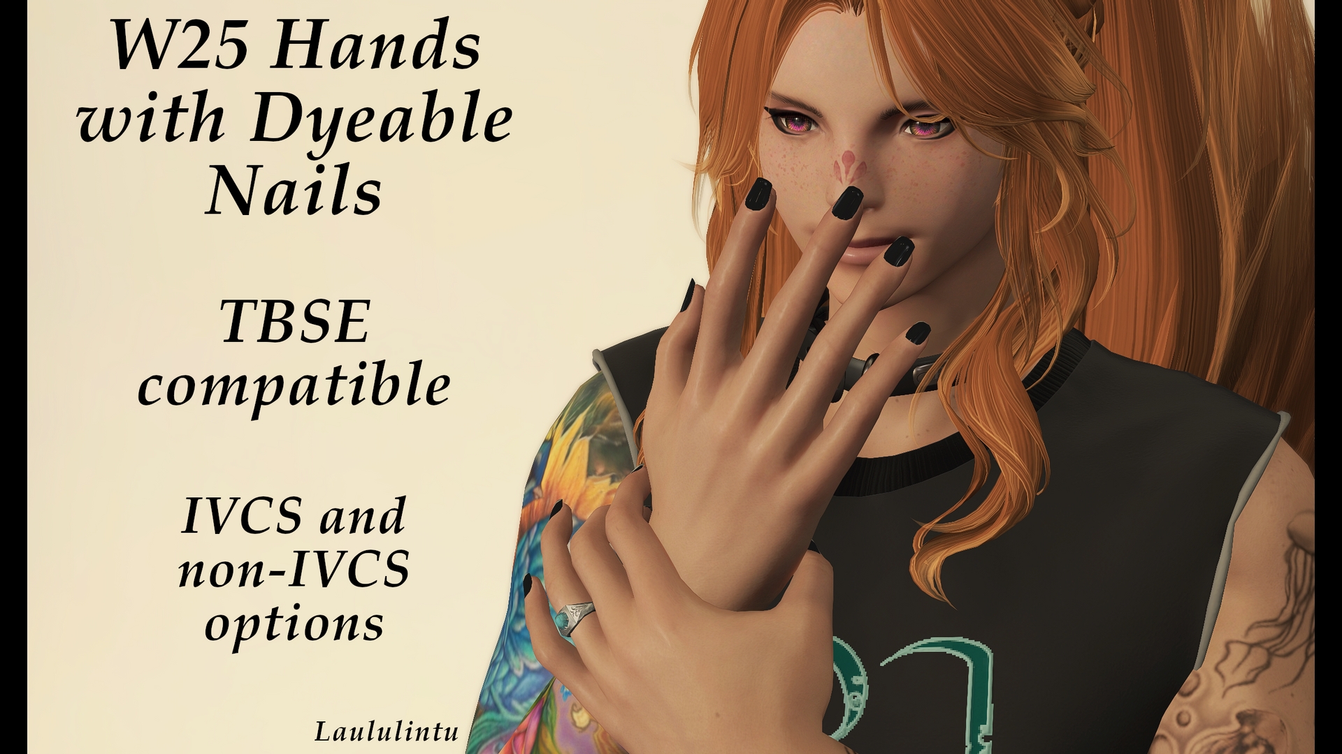 W25 Hands - dyeable nails