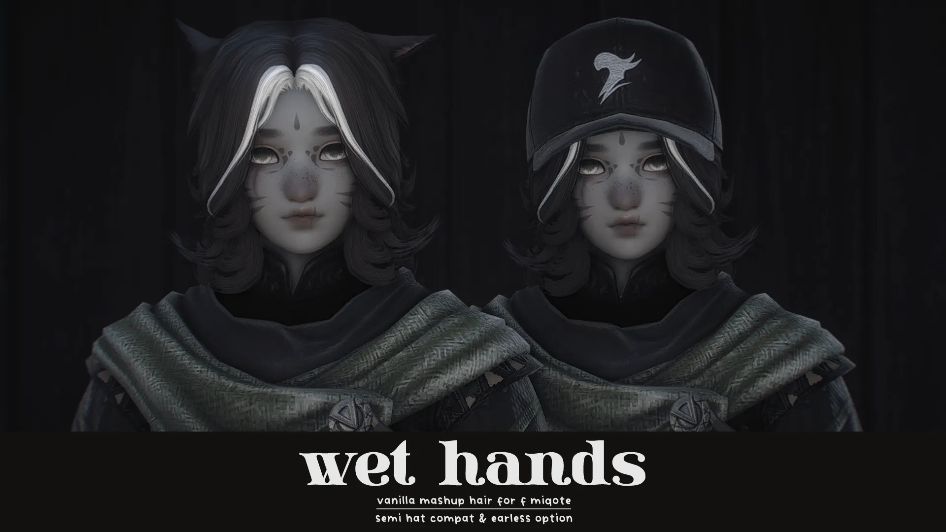 — wet hands (f miqo hair 153)