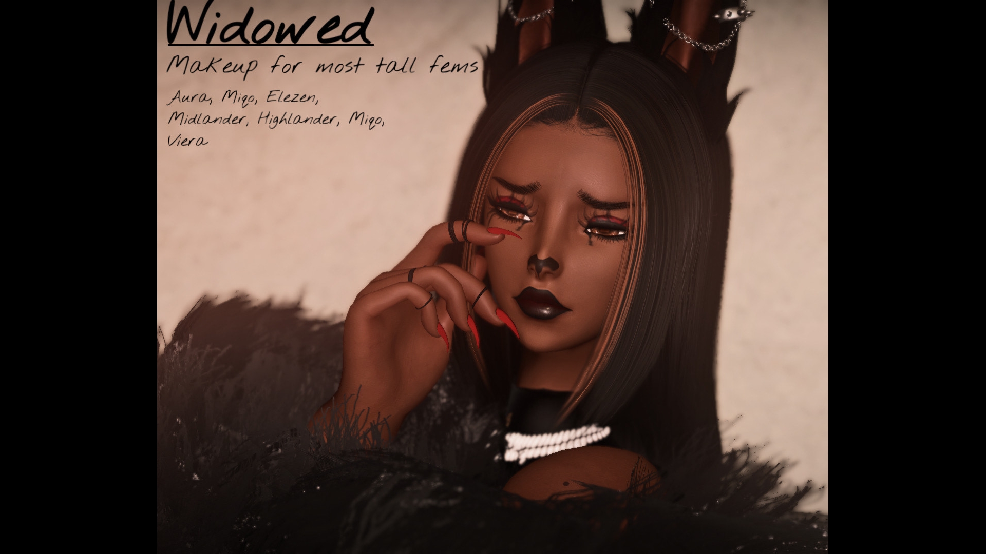 Widowed Makeup for Most Races