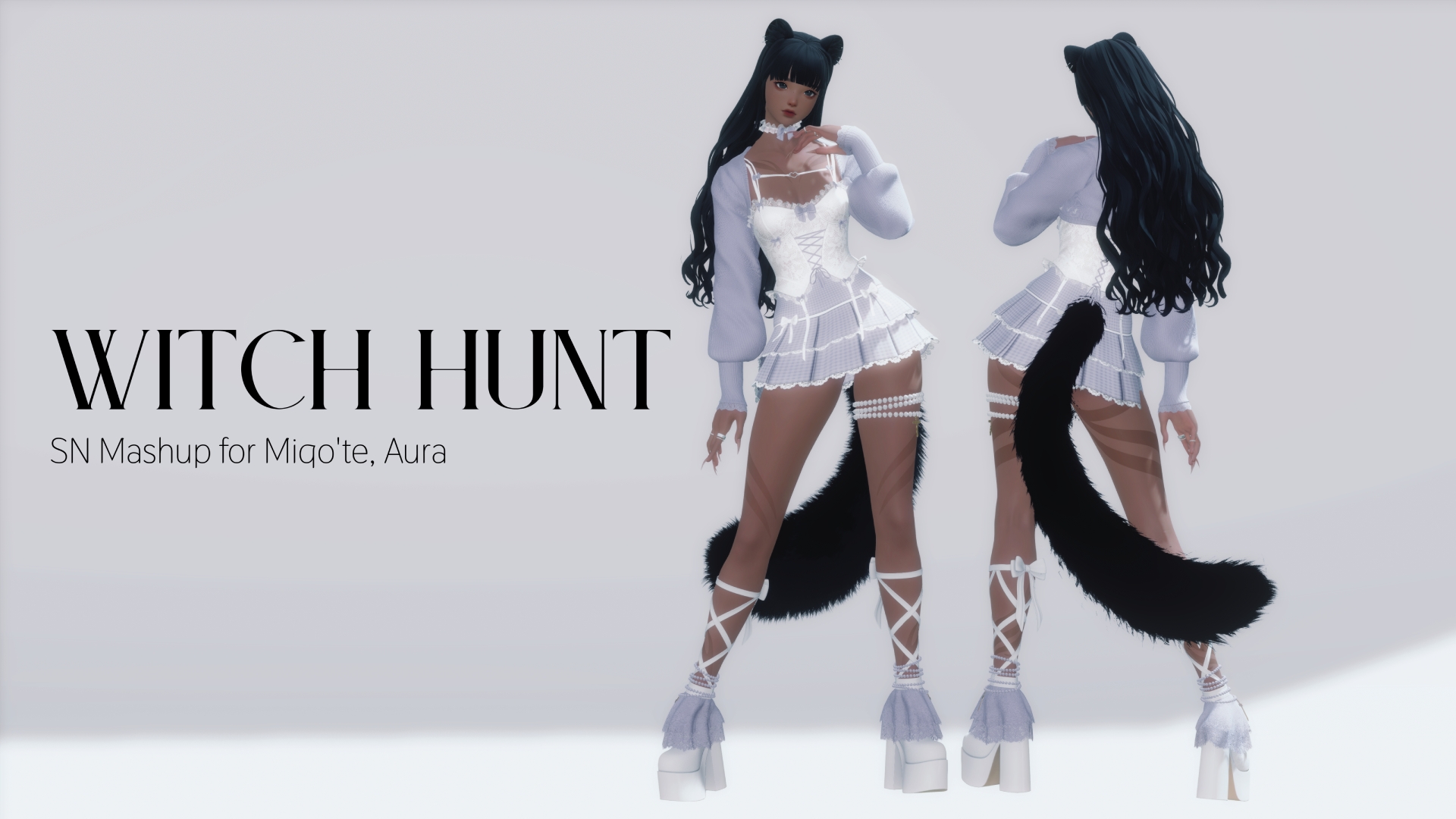 Witch Hunt - Hair Mashup for Miqo'te, AuRa
